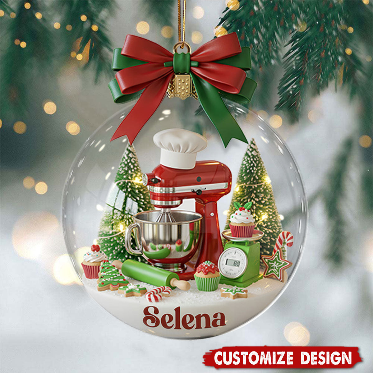Stand Mixer Ornament - Personalized Christmas Gifts For Bakers