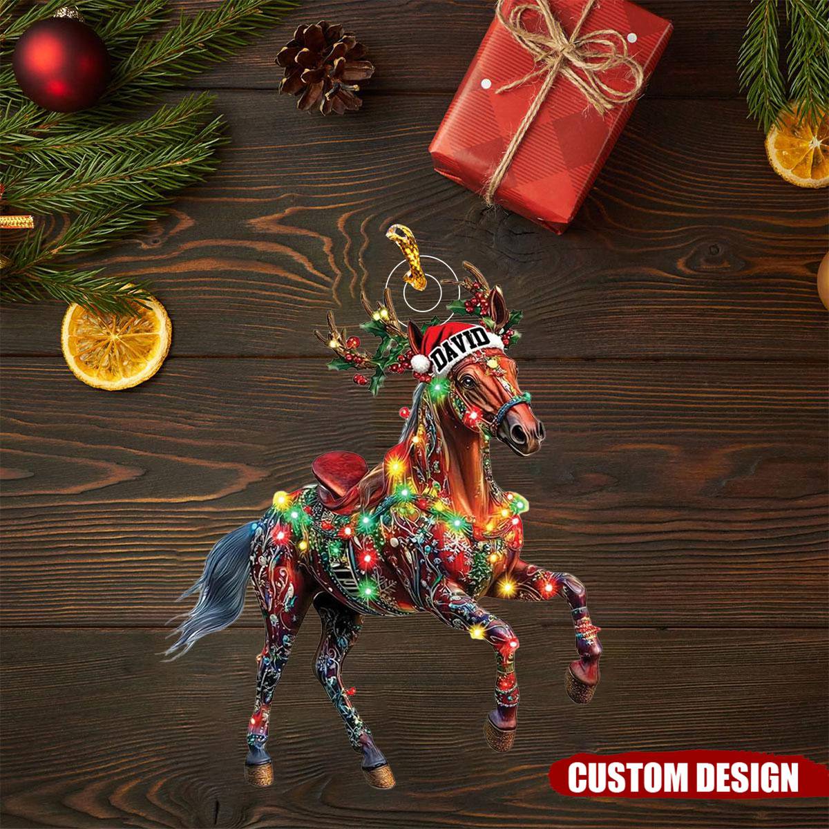 Personalized Horse Christmas Ornament - 2024 New Release