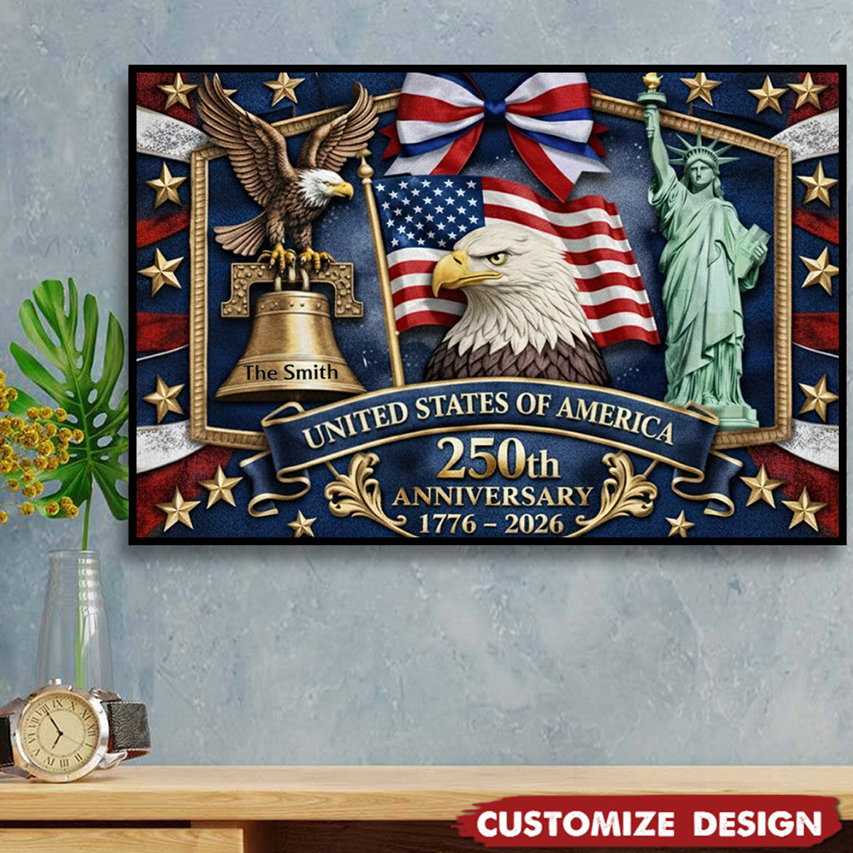 USA 250th Anniversary - Personalized Patriot Poster