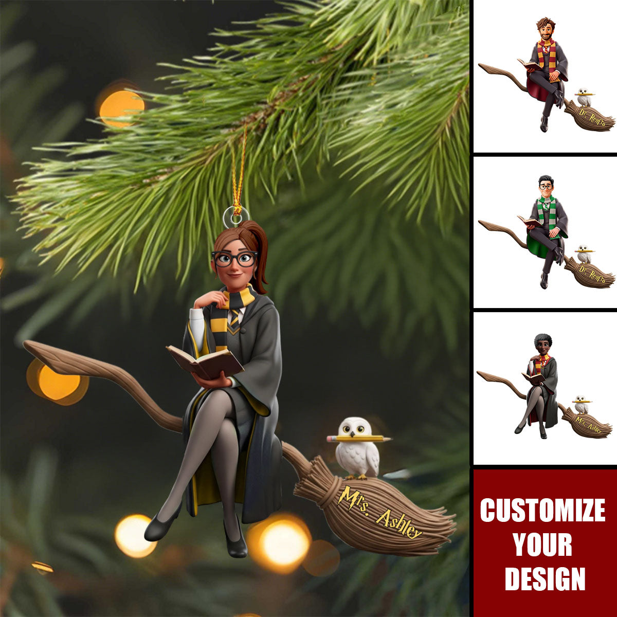 Magic Witch - Personalized Witch Christmas Ornament Gifts For Witch Lovers