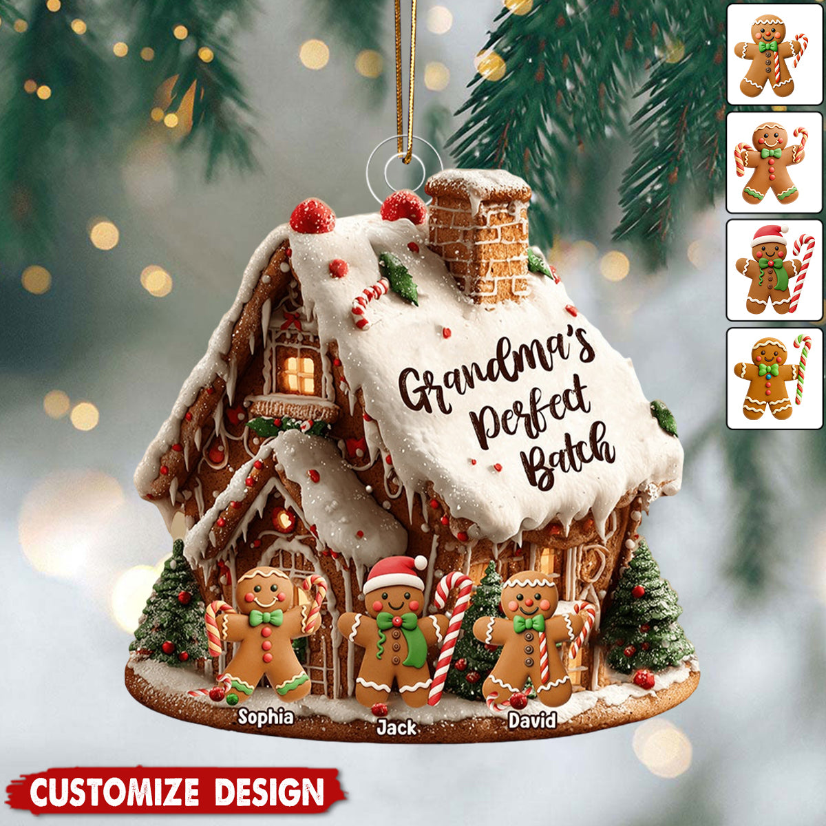 Grandma's Perfect Batch - Personalized Grandma  Acrylic Ornament