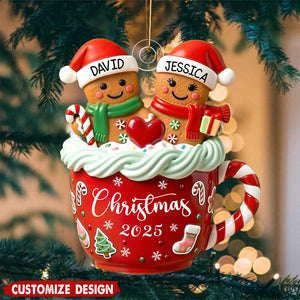 Personalized Couple Christmas Tree Ornament-Gift For Couples