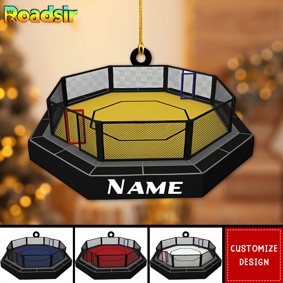 Personalized MMA Cage Ornament, Gift For MMA Fighters-2024 New Release