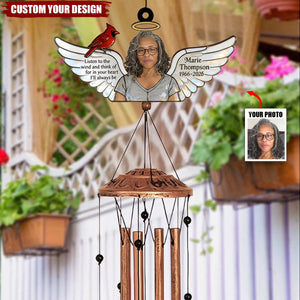 In Loving Memory - Personalized Memorial Wind Chime With Charms