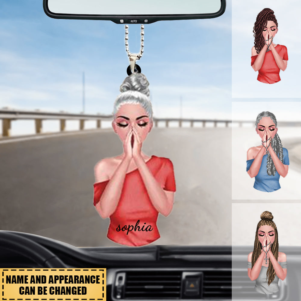 Christian Woman God Says I Am Personalized Car Hanging Ornament