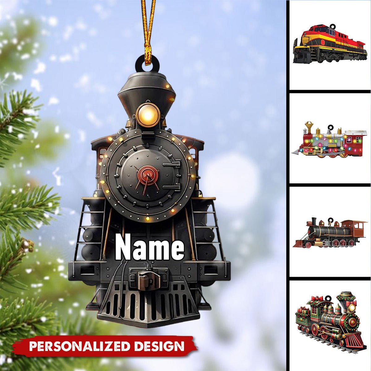 Personalized RailRoader Train Christmas Ornament-Gift For Train Lover Railway workers-2024 New Release