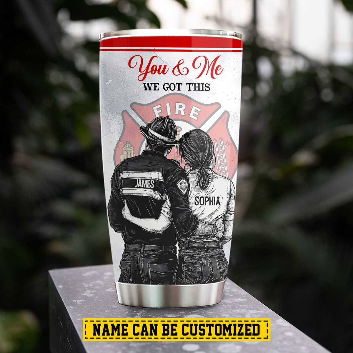 You Are The Love Of My Life - Personalized Firefighter Couple Tumbler - Anniversary Gift For  Husband,Wife