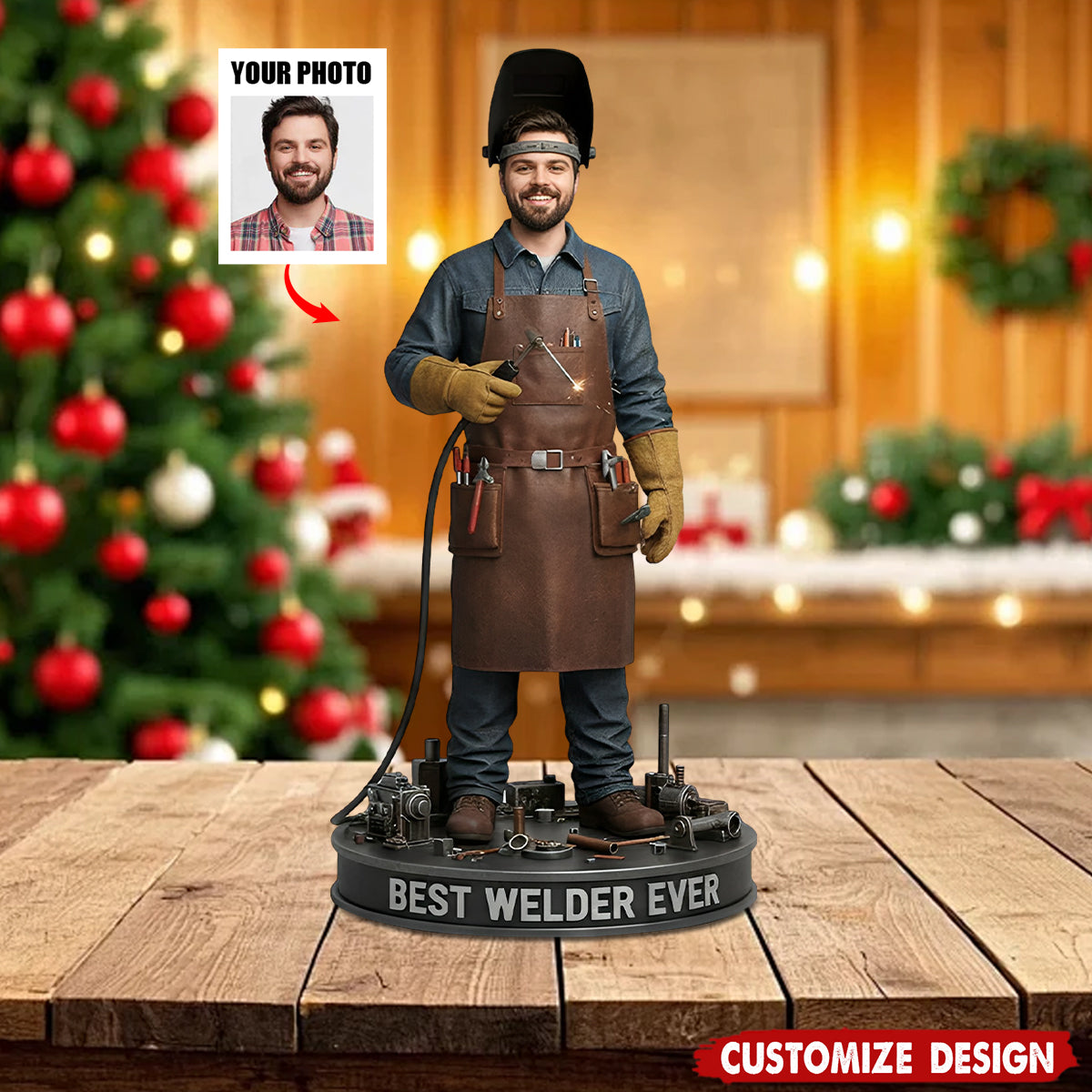 Custom Gift For Welder - Personalized Welder Custom Shaped Acrylic Plaque