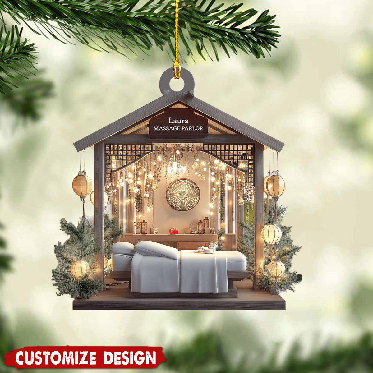 Personalized Massage Parlor Christmas Ornament-2024 New Release