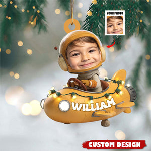 Personalized Kid Photo Ornament - Gift For Kids