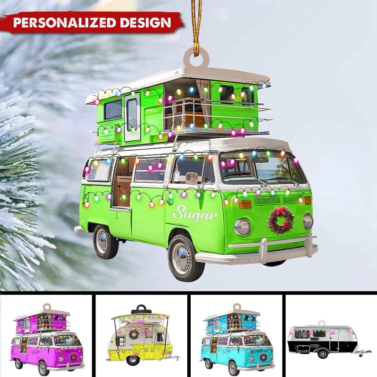 Personalized Camper Ornaments-Gifts For Camping Lover-2024 New Release