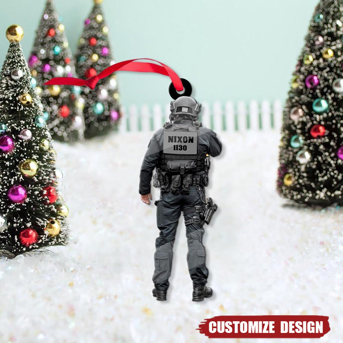 Personalized Police Christmas Ornament Gift For Police - 2024 New Release