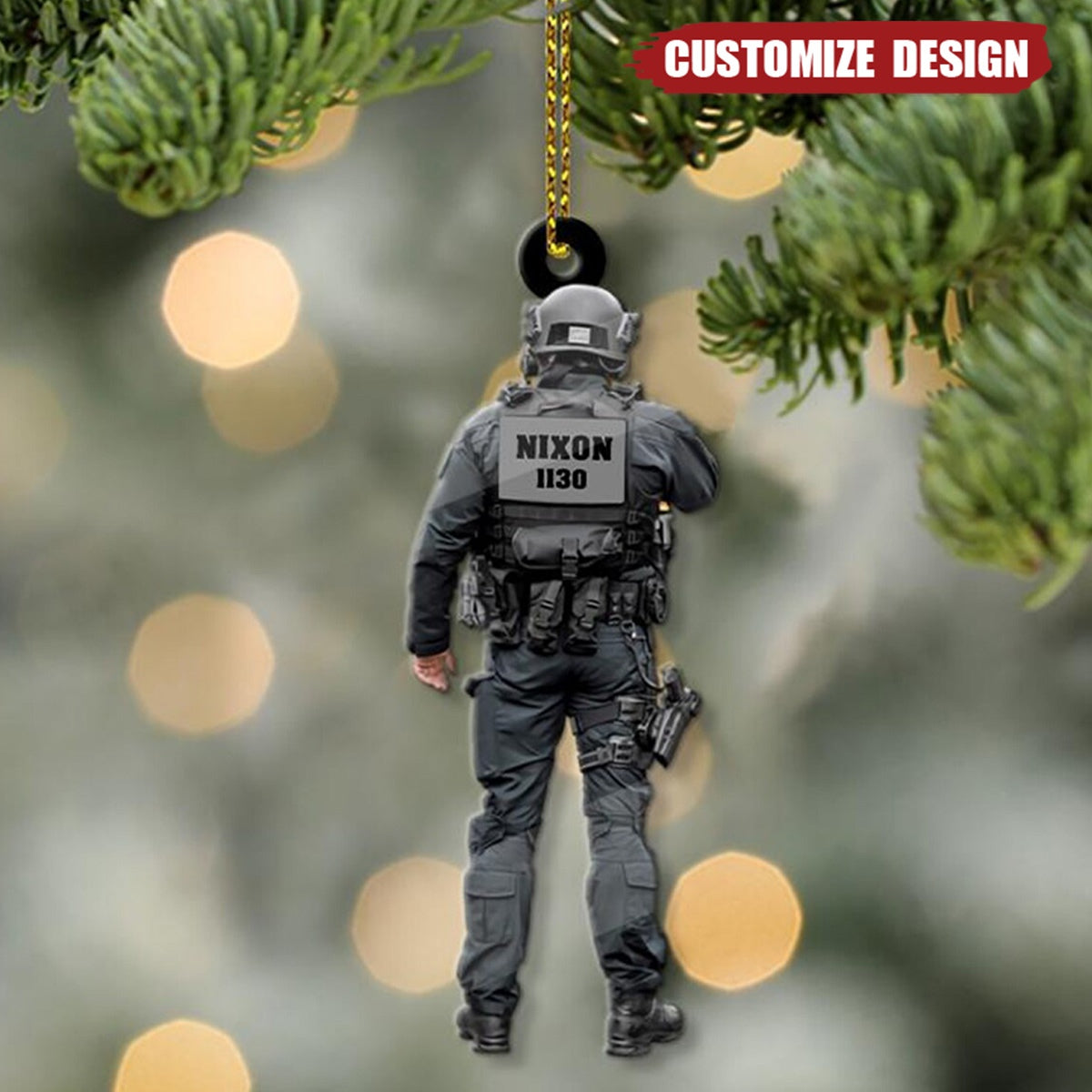 Personalized Police Christmas Ornament Gift For Police - 2024 New Release