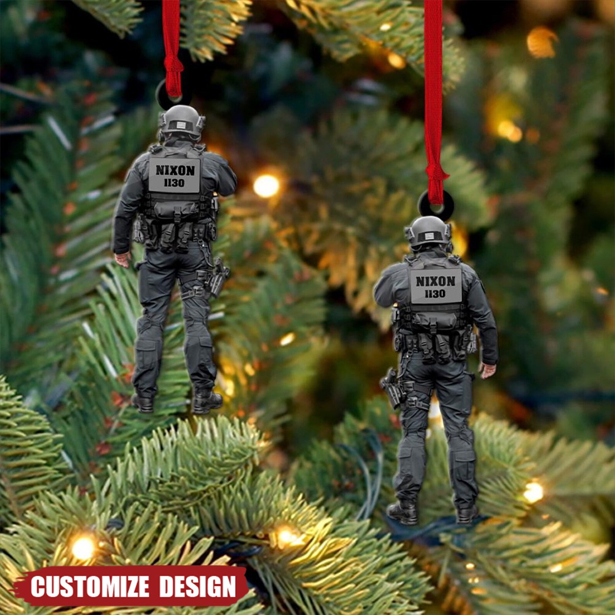 Personalized Police Christmas Ornament Gift For Police - 2024 New Release