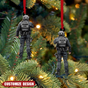 Personalized Police Christmas Ornament Gift For Police - 2024 New Release
