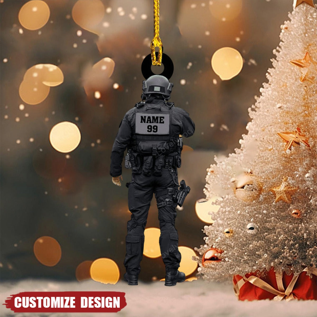 Personalized Police Christmas Ornament Gift For Police - 2024 New Release