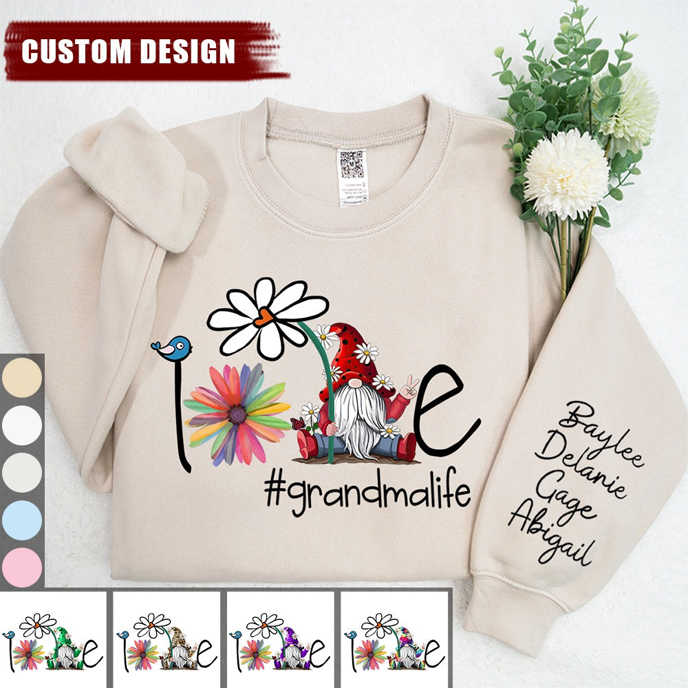 Flower Love Grandma Life Sweatshirt