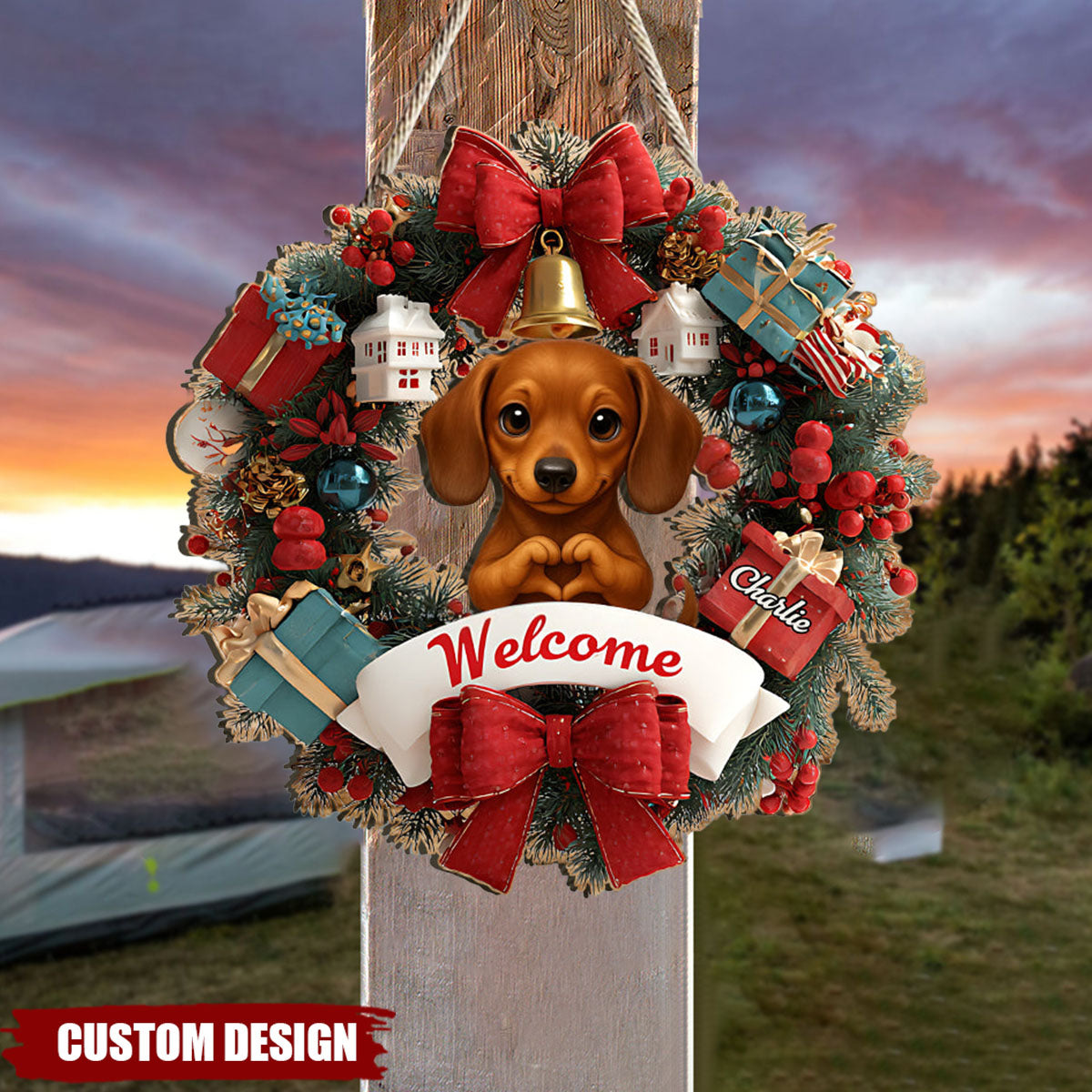 Welcome Home - Personalized Pet Custom Shaped Wood Sign