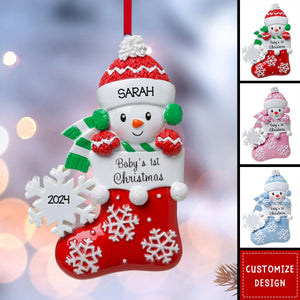 Baby Christmas - Personalized Christmas Acrylic Ornament - 2024 New Release
