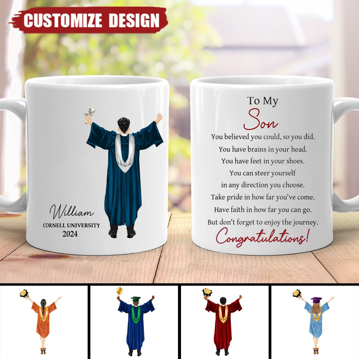 Graduation You Believed You Could So You Did - Personalized Mug