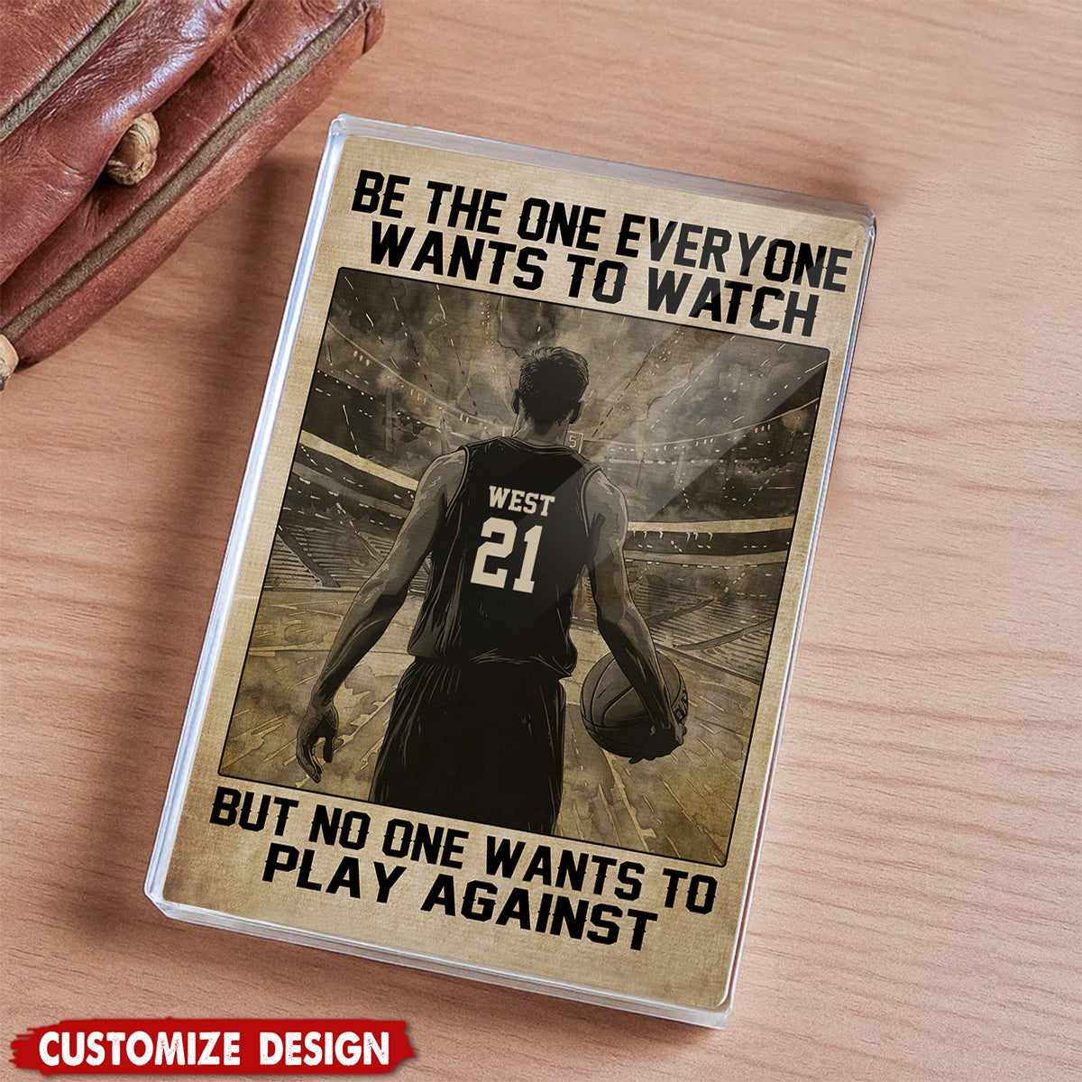 Personalized Basketball Acrylic Plaque-Gift For Basketball Lovers