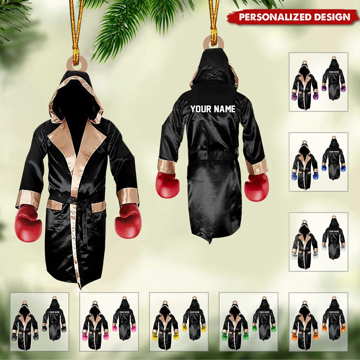 Personalized Boxing Ornament-Gifts For Boxing Lovers-2024 New Release