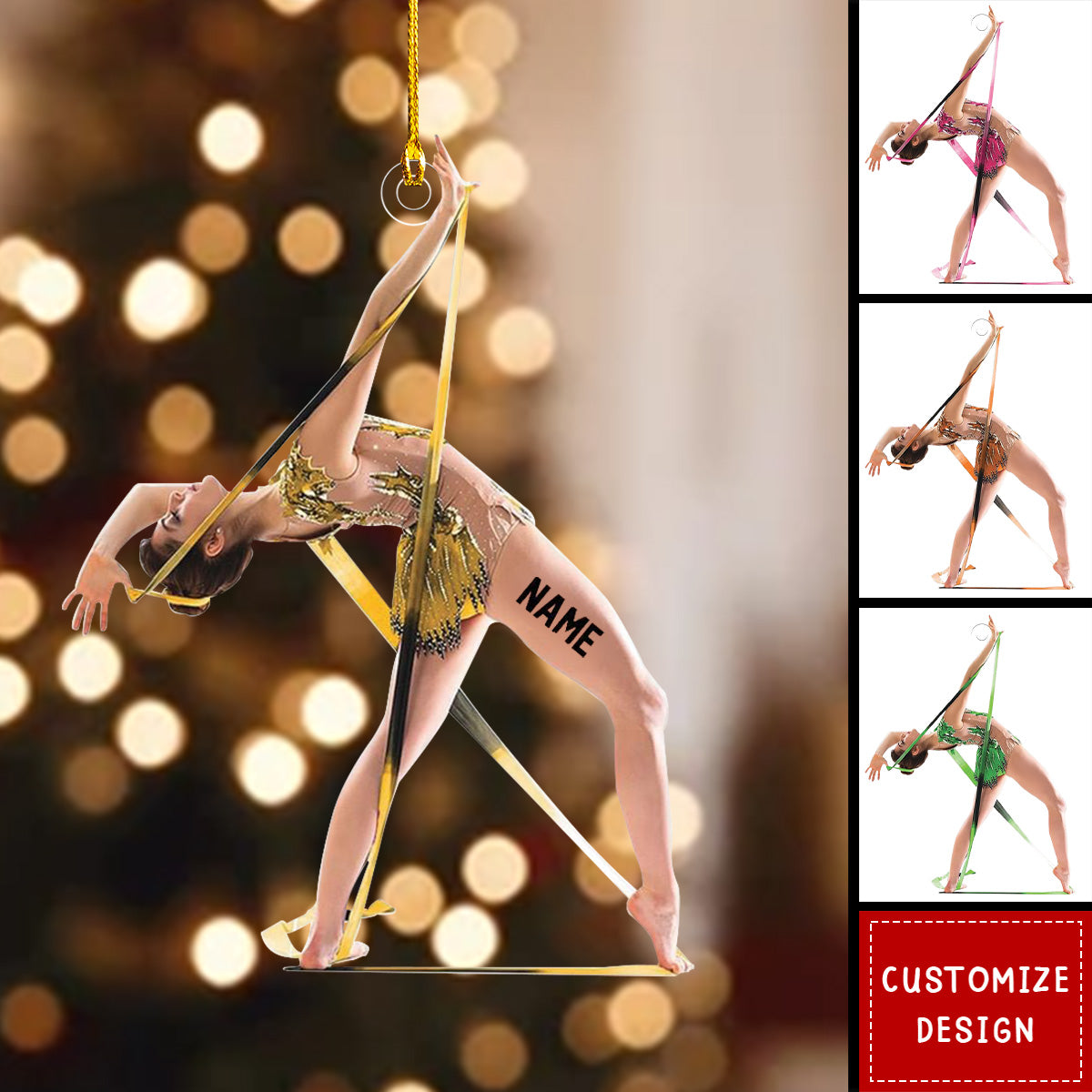 Personalized Gymnastics Christmas Ornament-2024 New Release