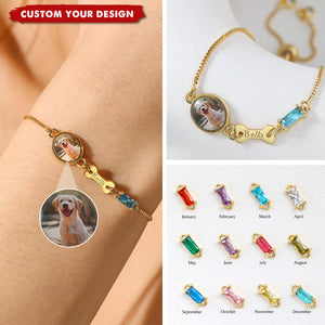 Personalized Pet Photo Memorial Bracelet, Loss Jewelry to Honor Pet