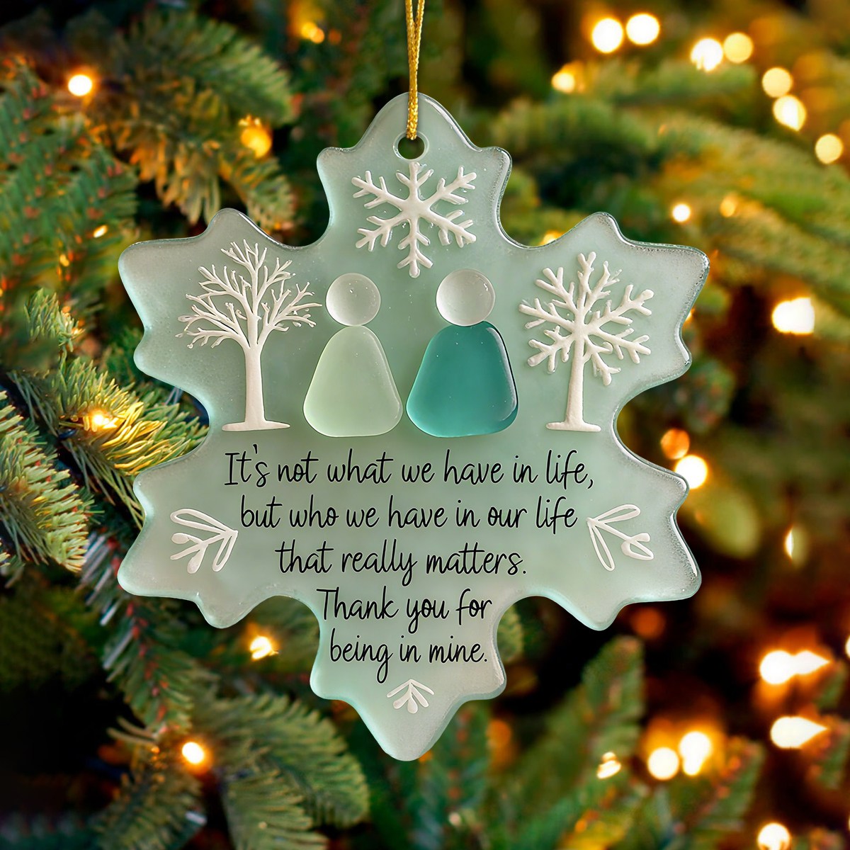 Snowflake Shaped Sea Friendship Decor - Gift For Friend,Family