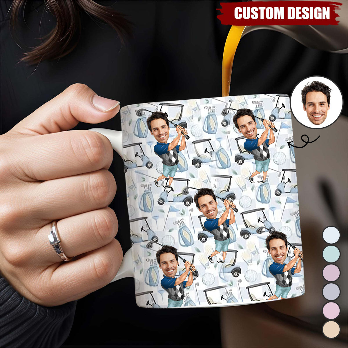 The Best Gift For Golf Dad, Uncle, Husband... - Personalized Golf Mug