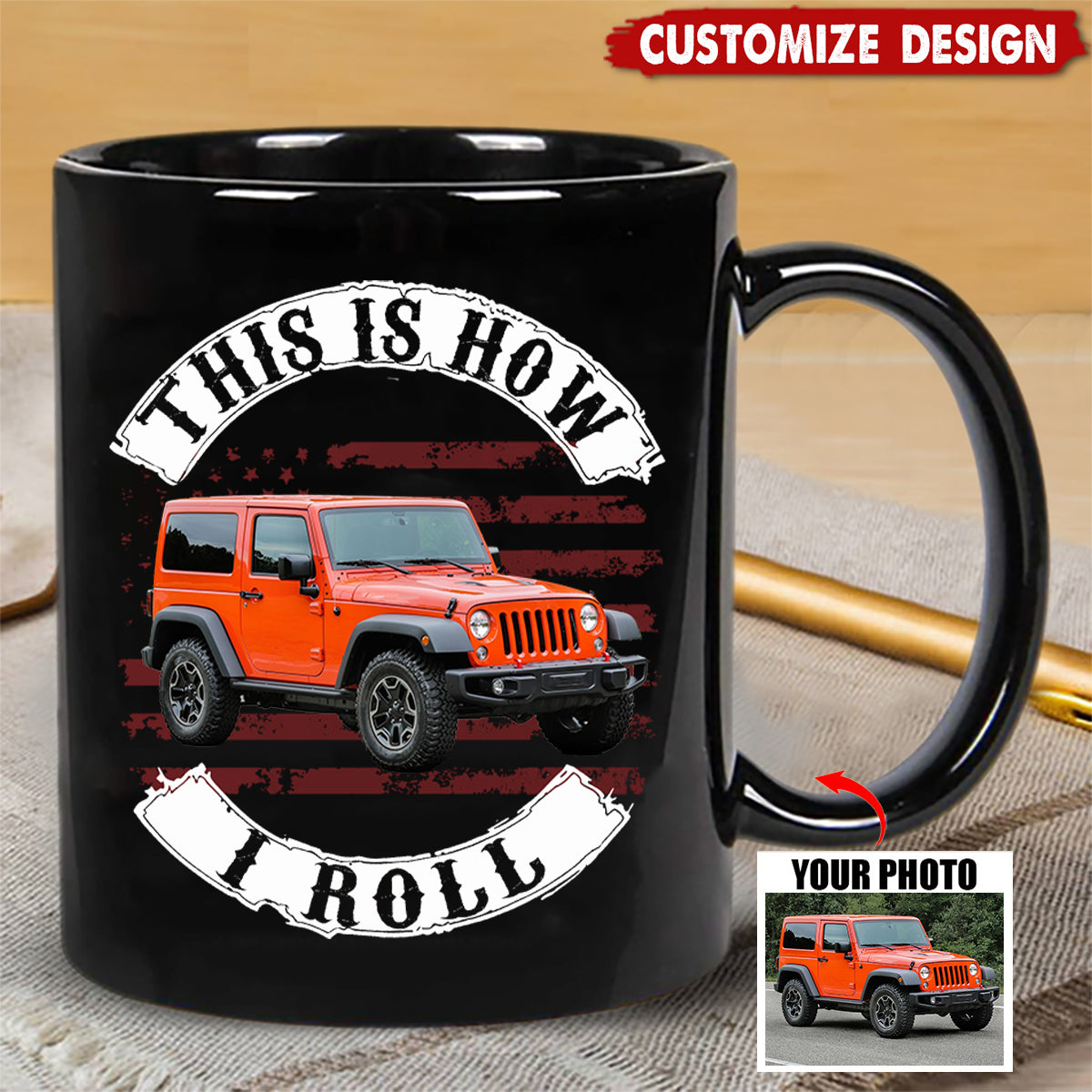 Personalized Upload Vehicle Photo Mug