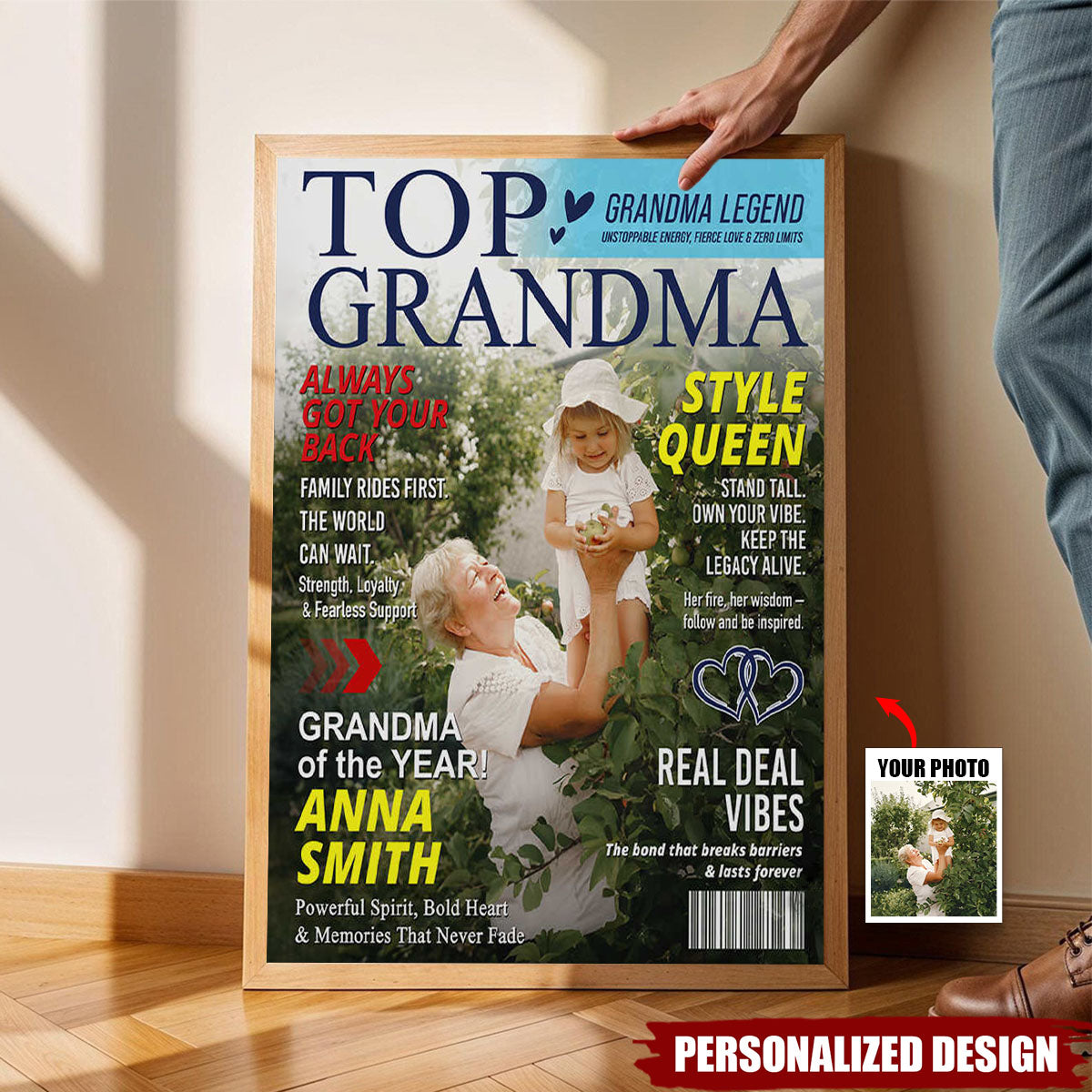 Personalized Grandma Magazine Poster-Gift for Grandma