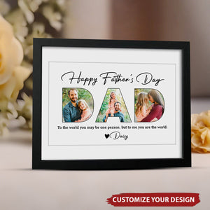 Personalized Upload Photo Happy Father's Day Picture Wooden Plaque