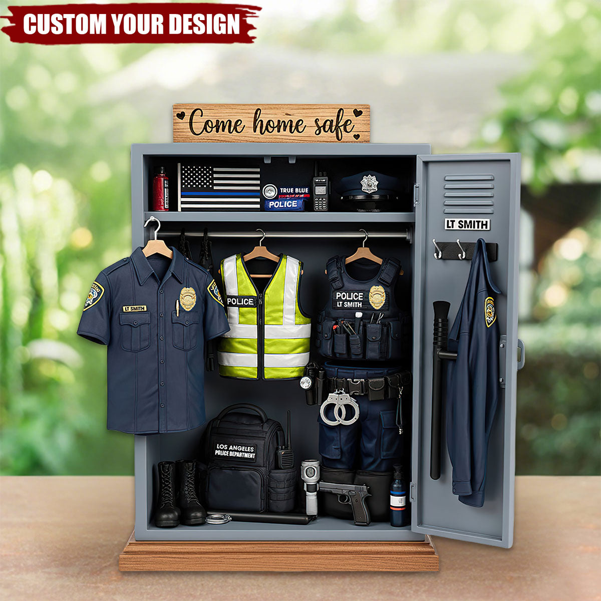 Police Personal Locker Acrylic Plaque - Personalized Gifts For Police Officer