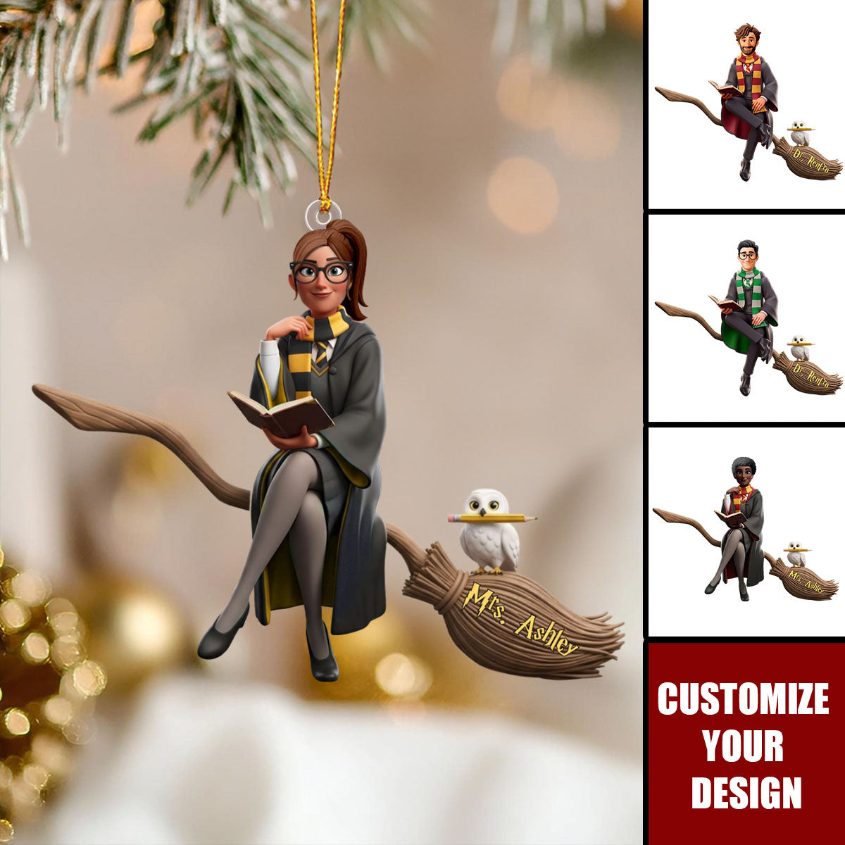 Magic Witch - Personalized Witch Christmas Ornament Gifts For Witch Lovers