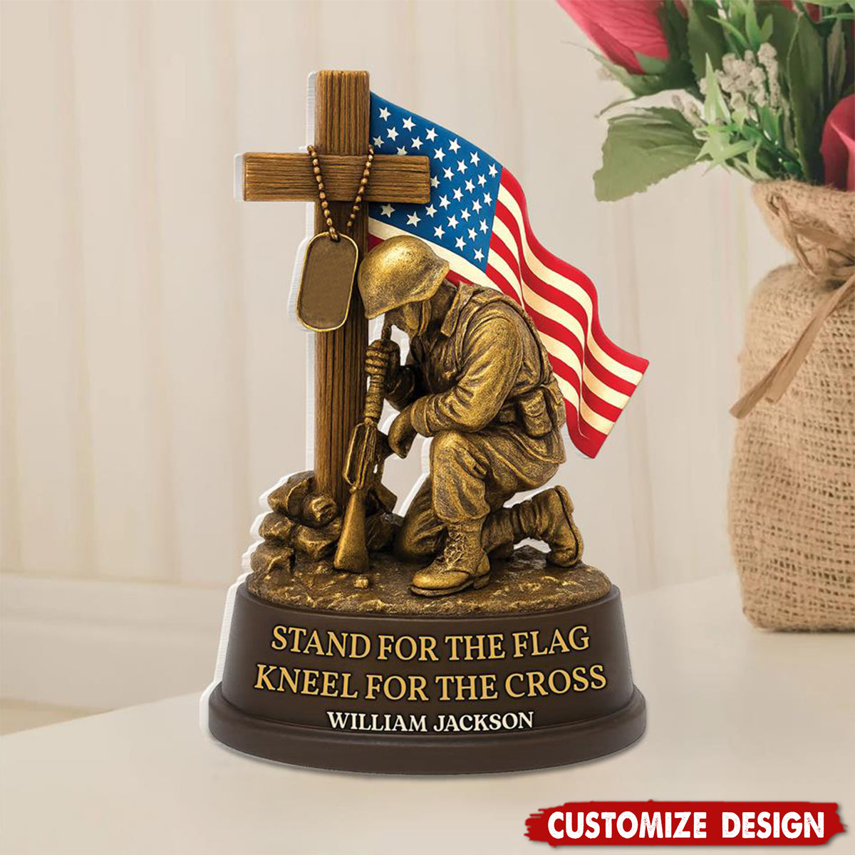 Veterans Military Acrylic Plaque - Personalized Gifts For Veteran