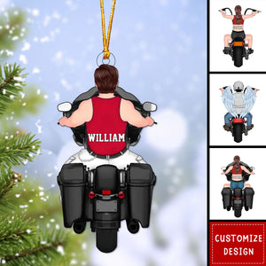 Personalized Memorial Biker AcrylicChristmas Ornament - 2024 New Release