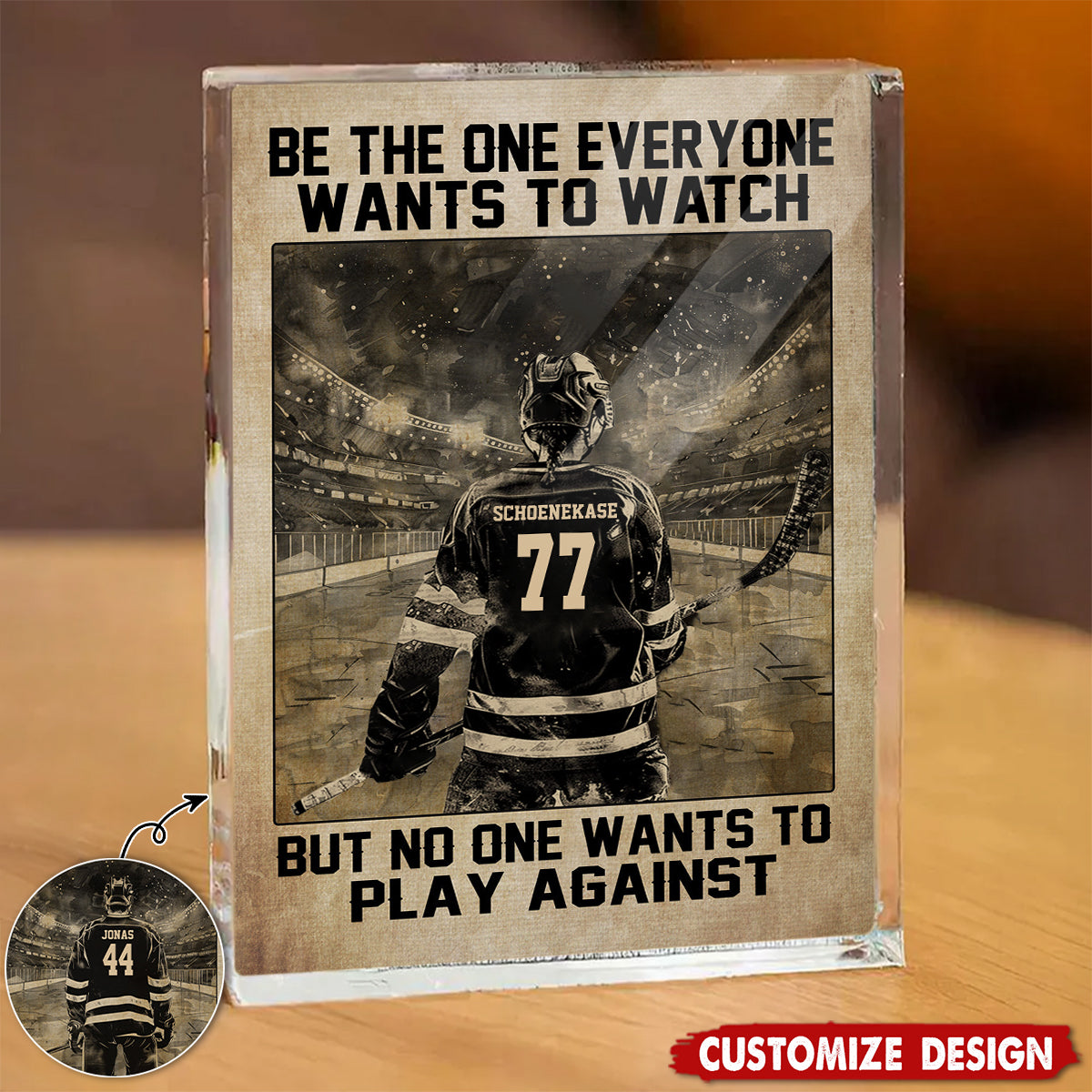 Personalized Hockey Acrylic Plaque - Gift For Hockey Lovers