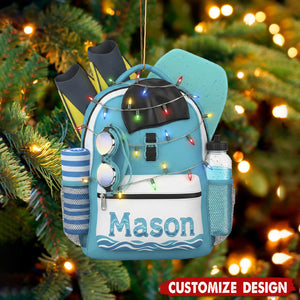 Personalized Acrylic Swim Ornament – Name Beach Decor