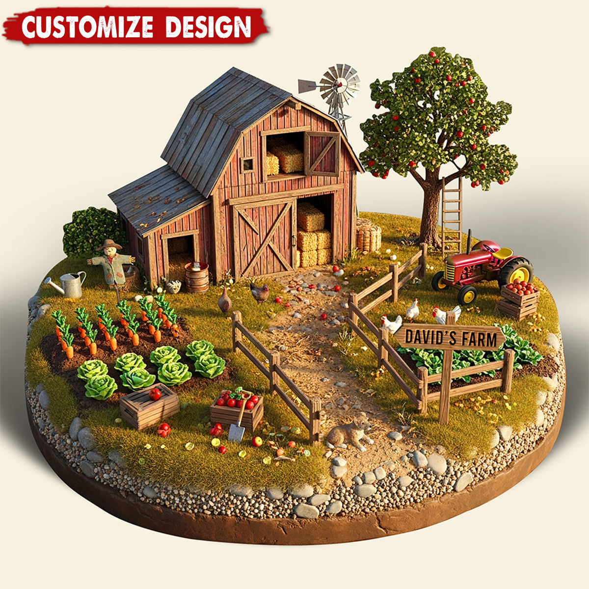 Farmhouse Acrylic Plaque - Personalized Gifts For Farmers