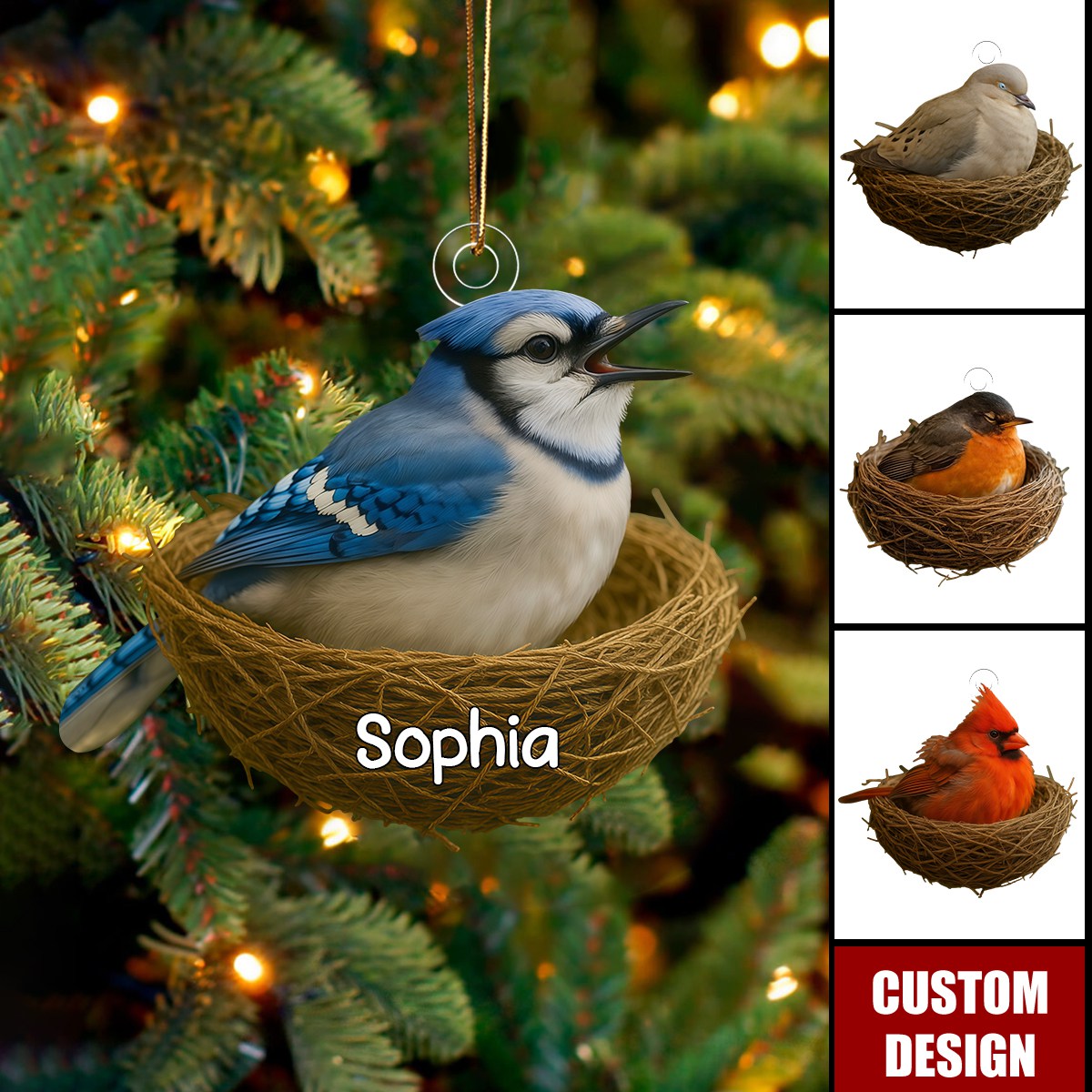 Bird Lover Christmas Tree Ornament