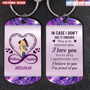 Personalized Couple Stainless Keychain - Gift Idea For Couple
