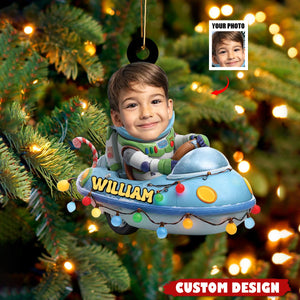 Personalized Kid Photo Ornament - Gift For Kids