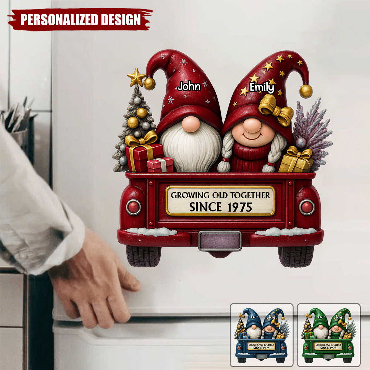 Growing Old Together-Personalized Decal-Gift for Couples and Parents