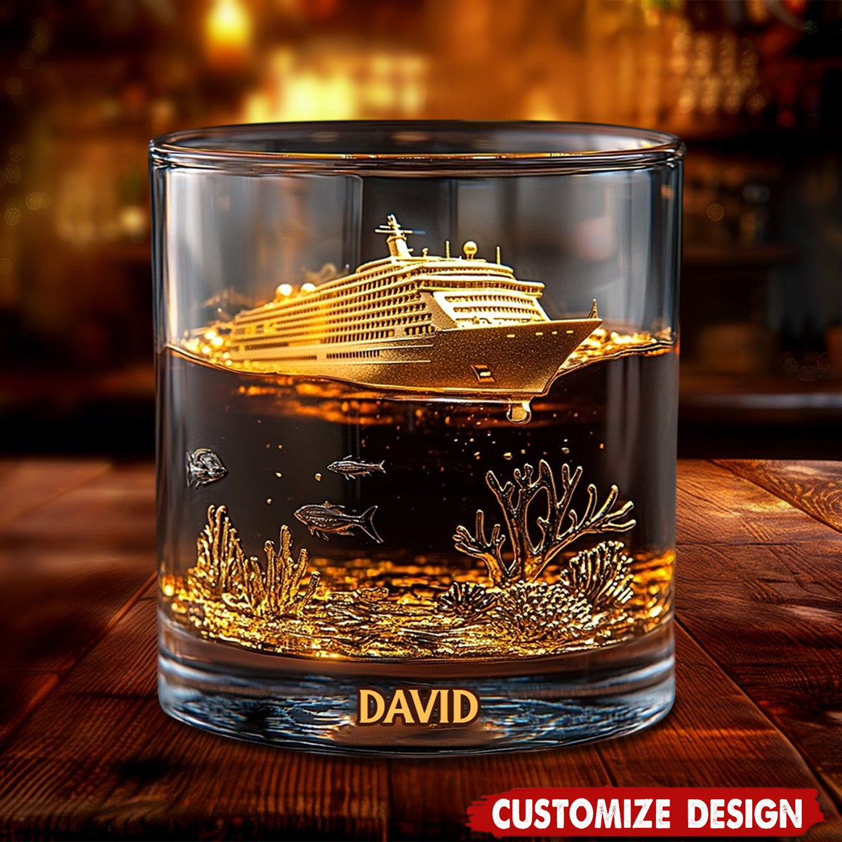 Cruise Life - Personalized Cruising Whiskey Decanter Set