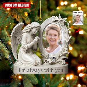Personalized Angel Memorial Photo Christmas Ornament - Gift for Loved Ones