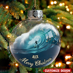 Surfing Life - Personalized Surfing Ornament