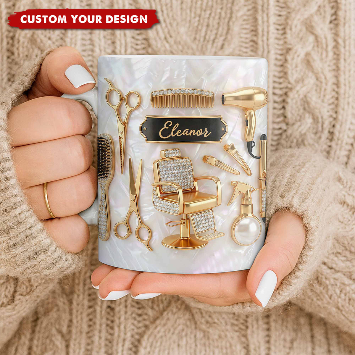 Master of Style, Personalized Coffee Mug, Gift for Hairstylist Lovers