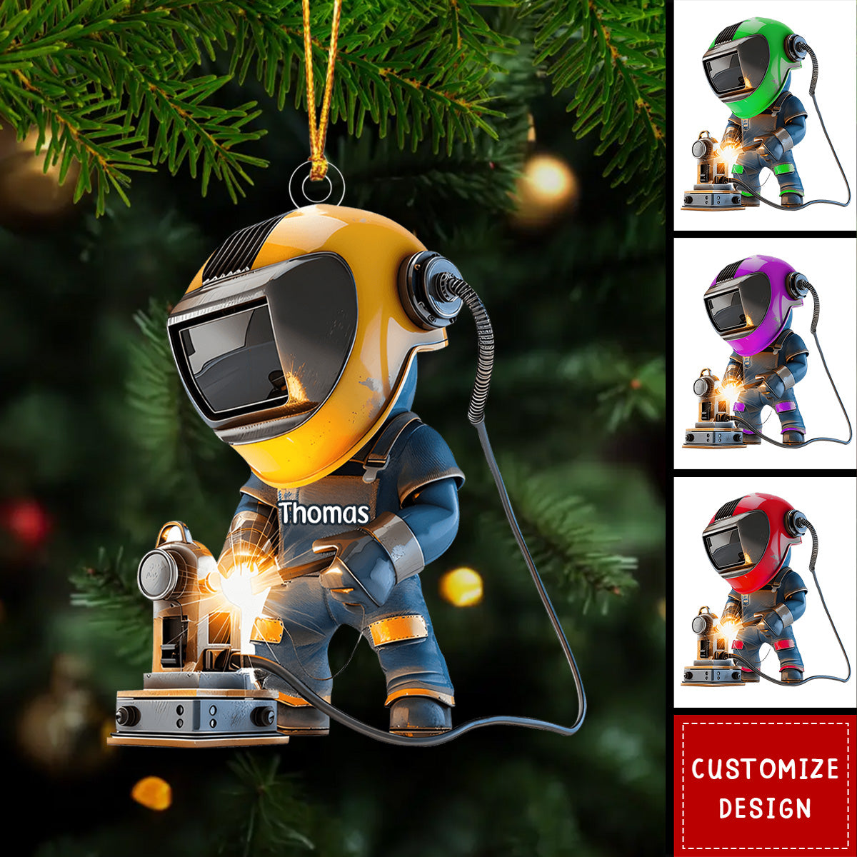 Personalized Welder Christmas Ornament - Gifts For Welder - 2024 New Release