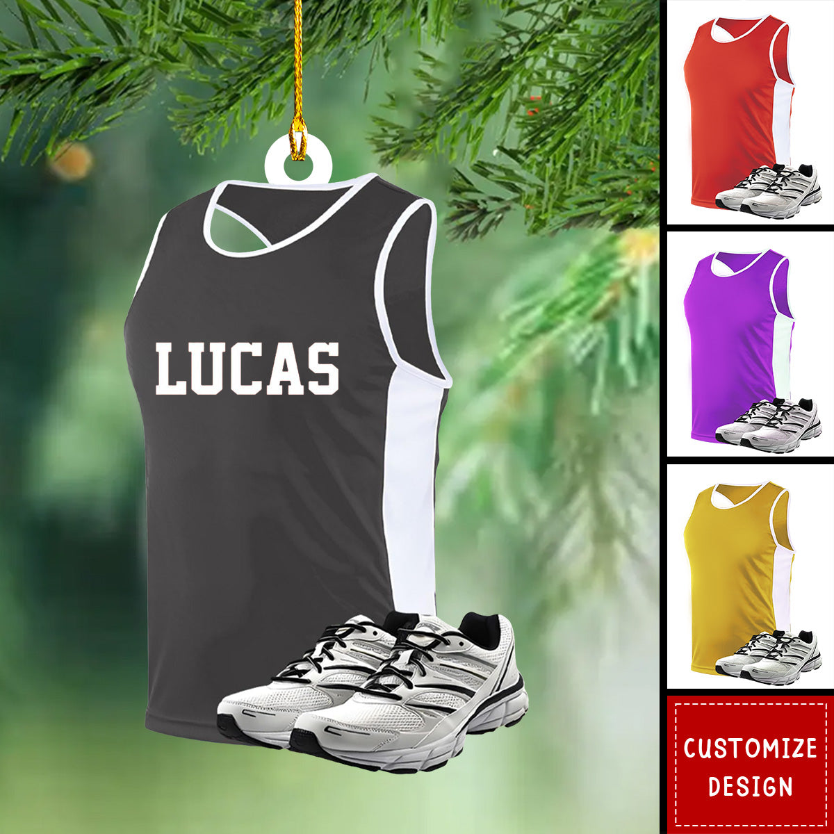 2024 New Release Personalized Running Christmas Ornament - Gift For Runner